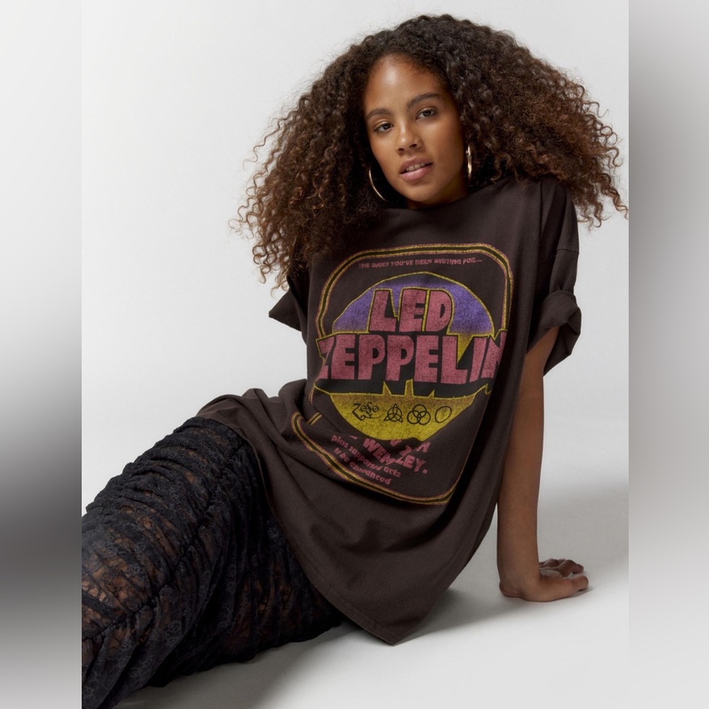 UO Led Zeppelin Oversized T-Shirt Dress L/XL NWT